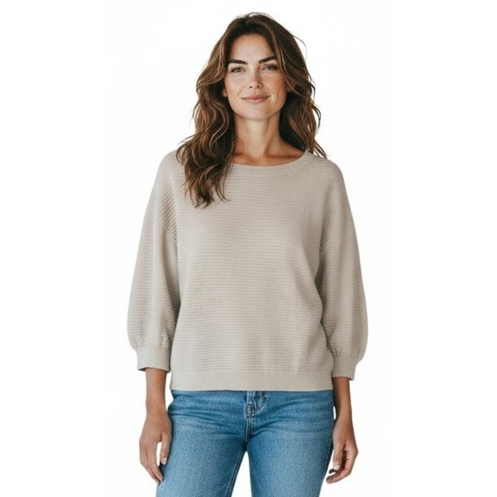 Talbots Womens Pullover Sweater L Top‎ Light Green Casual Lightweight Travel